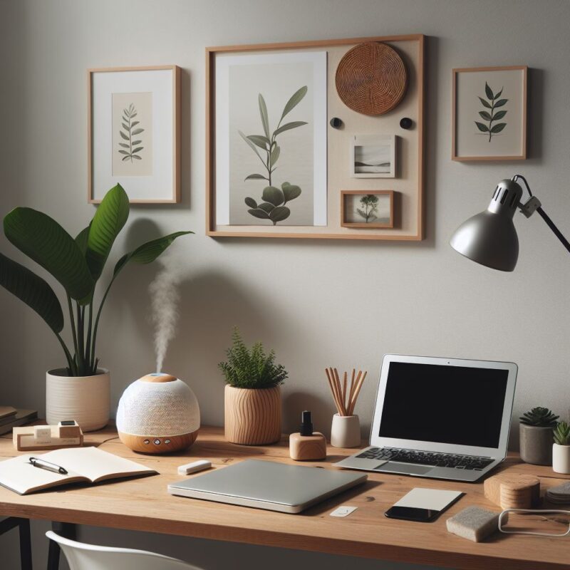 may phun suong tinh dau cho khong gian lam viec